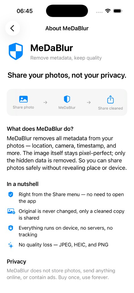 About MeDaBlur – Share your photos, not your privacy